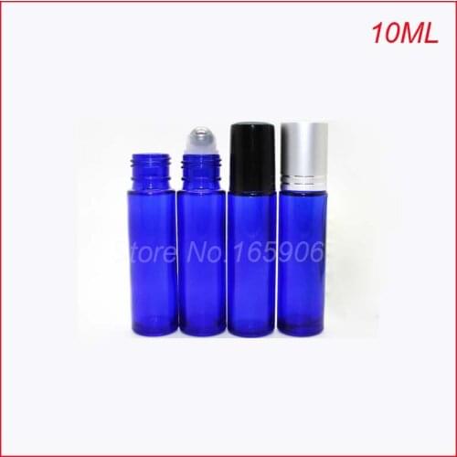 10ml clean blue roll on roller perfume atomizer sample bottles f essential oils roll-on refillable deodorant containers