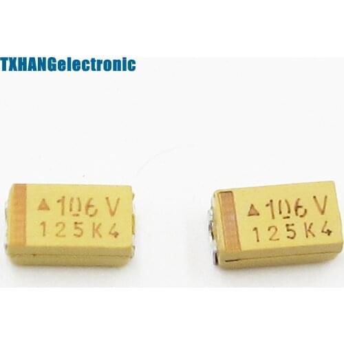 10PCS 10UF 35V C6032 Type C Tantalum Capacitor SMD C 6032 Chip diy electronics
