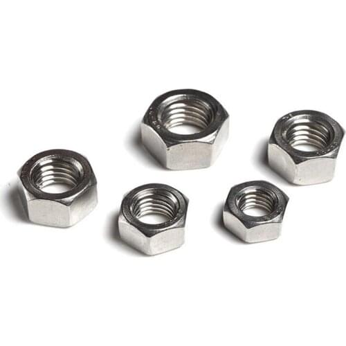 10pcs Hex Nuts Stainless M6 M8 M10 M12 Metric DIN934