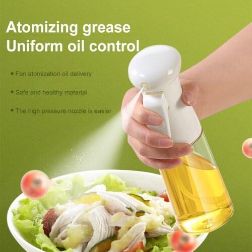 210ML BBQ Kitchen Cooking Tools Oil Spray Bottle Olive Vinegar Sprayer Bottle Salad BBQ Gravy Grill Seasoning Supplies
