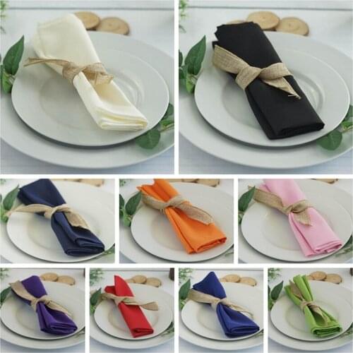 30pcs Polyester Table Linen Napkin Wedding Table Cloth Napkins For Event Banquet Decoration