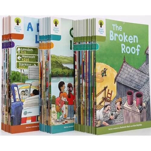 40 books/set,Level 7-9 Oxford reading tree learning Helping Child Good reading, Phonics English picture story book Bed time book