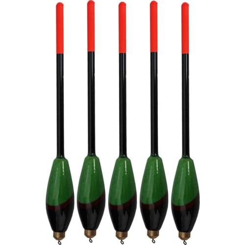 5Pcs Fishing Floats Floating Bobbers Cork Floats Kit Glow Balsa Wood Fishing Tackle Accessories Pesca Buoyancy 3+2g