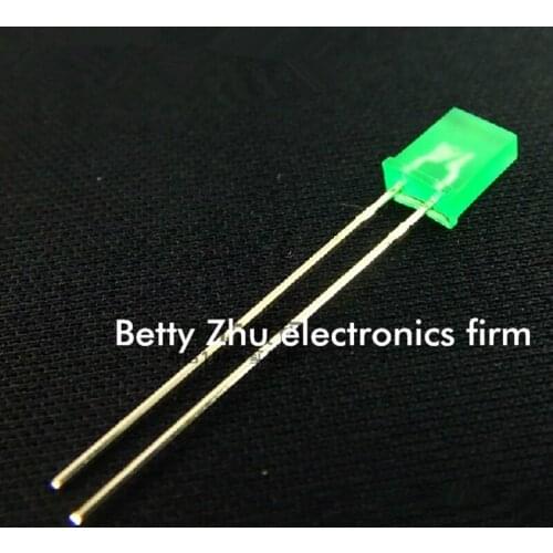 50PCS/LOT LED light-emitting diode quads 2 * 3 * 4mm green shell green light