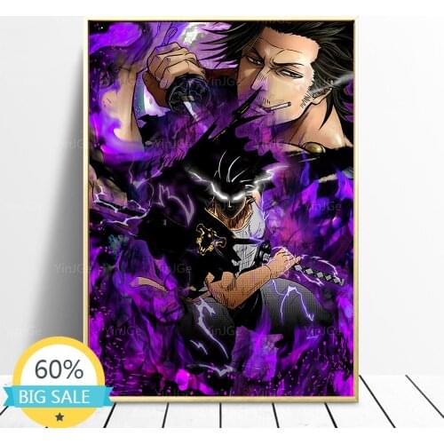 5D Diamond Painting Black Clover Japan Cartoon Anime Cross Stitch Kits Diamond Embroidery Full Square Drill Mosaic Home Decor