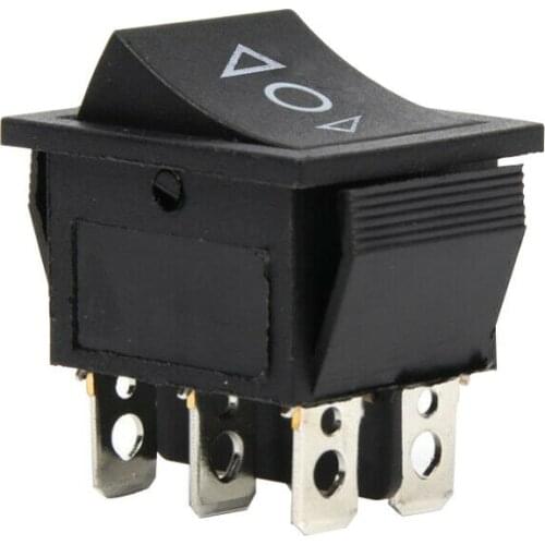 6 Pin 3 Position Boat On Off On Momentary Rocker Switch DPDT 10A 250V AC 15A 125VAC