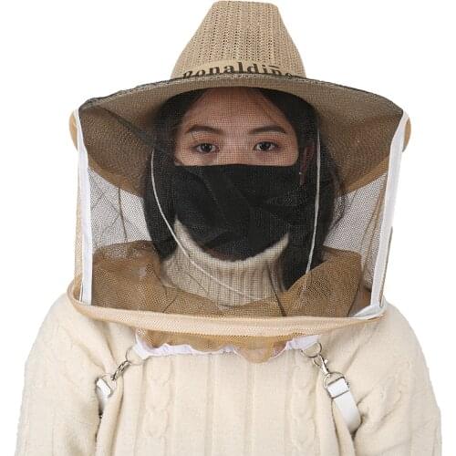 Anti-Bee Cap Breathable Bee Coat Clothes Hive Honey Taking Tools Thickened Anti-Bee Clothing Bee Coat Anti-Bee Mask