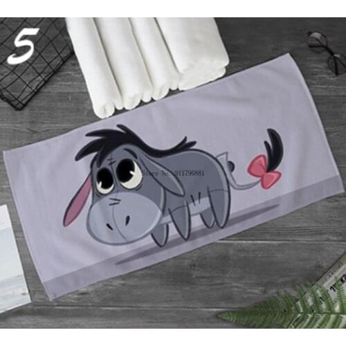 Cute Cartoon Disney Donkey Eeyore Bath Towel Cartoon Character Cartoon Comfortable Soft Towel Children Boys Super Soft Towel