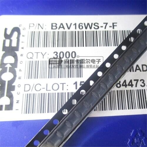 BAV16WS BAV16WS-7-F silk screen T6 patch 2 feet SOD-323 brand new SDT5A60SA-13 DIODES (U.S. and Taiwan) SMA-2