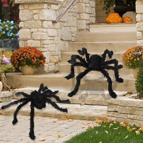 Large Spider Halloween Decoration For Home Bar Haunted House Spider Super Big Plush Spider For Party Or Halloween Decorations