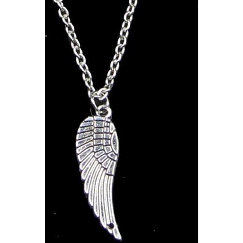 Fashion 30*9mm Angel Wings Pendant Necklace Link Chain For Female Choker Necklace Creative Jewelry party Gift