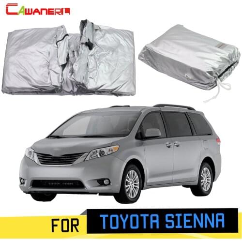 Cawanerl For Toyota Sienna 1998-2019 Car Cover Outdoor Sun Shade Anti-UV Rain Snow Scratch Protection MPV Cover Windproof