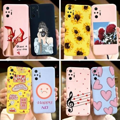 For Xiaomi Redmi Note 10 Pro Max 10S Case 2021 Printed Soft Silicone Phone Back Cover Coque For Redmi Note 10 Global Version