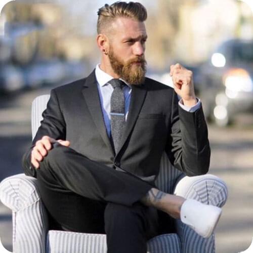 Black Mens Classic Suits Formal Business Slim Fit Groom Tuxedos Male Blazers 2Pieces Jacket Pants Costume Homme Terno Masculino