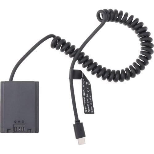 FOTGA Decoded NP-FZ10 Dummy Battery Adapter +Type C Cable for Sony A9 A9R A9S A7R3 A7M3 A7S3 A7III A7R4 A7M4 A6600 A7C FX3