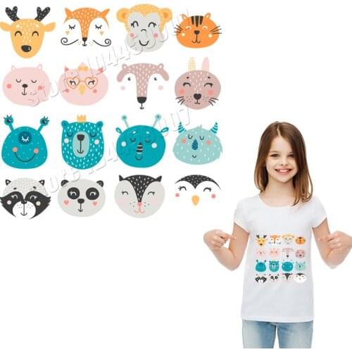 Baby Cute Stickers For Jumpsuits Washable Firm DIY Sweet Handmade Iron On Parches Cartoon Health Non Toxic Patches For Clothes