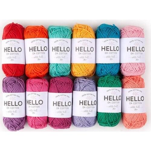 Punch And Amigurumi Yarn Set Tiny Tangles 25 w X 12 Pcs Vivid Colors