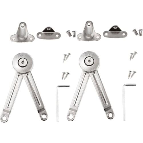 100N/20lb Gas Strut Lid Stay Support Cabinet Door Hinge Open Close Home Lift Down Lids Buffer Damper 2-set