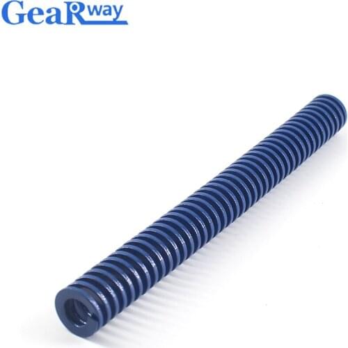 Gearway 2pcs Blue Compression Spring TL12x60/12x65/12x70/12x95/12x100mm Light Loading Spiral Stamping Compression Die Spring