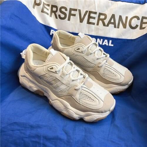 Mens vulcanized shoes Men Sneakers Brand Designer Platform Chunky Sneakers Men Trainers Lace Up Color matching