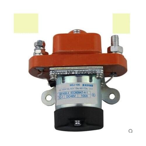 MJZ SJZ MZJ-50A MZJ-200A DC Contactor DC12V 24V 48V Amusement Equipment Golf MZJ-100A MZJ-400A