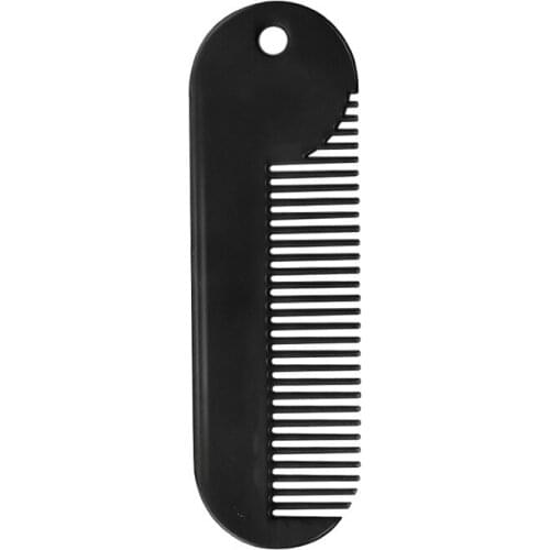 Men Barber Hair Comb Zinc Alloy Round Tooth Beard Comb Professional Hairdressing Styling Beard Pocket Comb Hair Comb