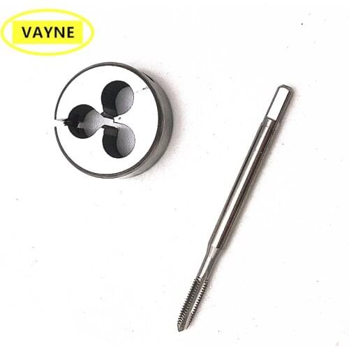 2pcs VAYNE HSSE Unified machine or hand - Metric Tap &Round die Set UNC0-80/1-64/2-56/4-40/6-32/8-32/10-24 1/4-20 5/16-18 3/8-16