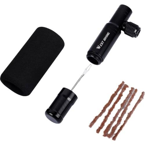 Bicycle Pump Nozzle Hose Valve Connector Adapter Head with Glue Straps