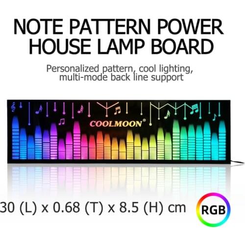 COOLMOON new RGB light board shell PC case power supply box small 4-pin lighting side panel color changing lighting