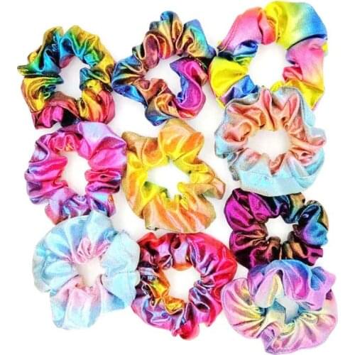 Oaoleer Fashion Scrunchies Hair Ring Candy Color Hair Ties Rope Ponytail Holder Hairband Headband Hair Accessories