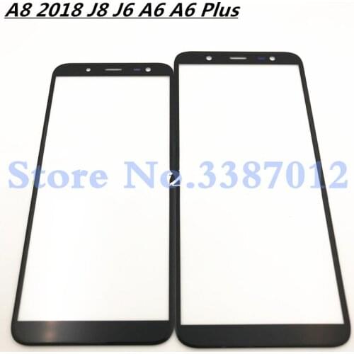 Front Outer Glass Lens For Samsung Galaxy A8 2018 J8 J6 A6 A6 Plus A730 A530 J810 J600 A600 A605 (NO LCD) touch Screen