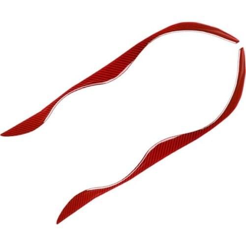 Fit For BMW 3 Series E46 M3 323i 328i 330i 325i 1999-2004 Carbon Fiber Headlights Eyebrows and Eyelid Trimming Decoration