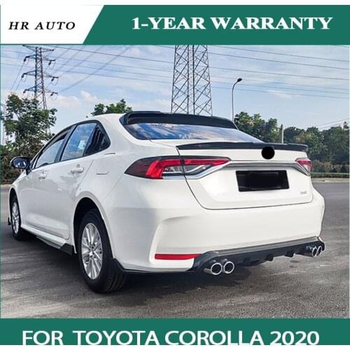Fit for toyota corolla spoiler Rear glass ABS Material car rear wing roof spoiler by Primer ColorTop Wing 2020
