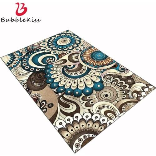 Bubble Kiss Abstract Carpets for Living Room Ethnic Style Retro Circle Pattern Carpet Bedroom Rugs For Living Room Decoration