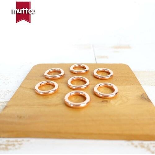 Retail Metal O Ring non-Welded nickel plated loop Ring for 15mm dog collar Chain leather belt environmental connect buckle