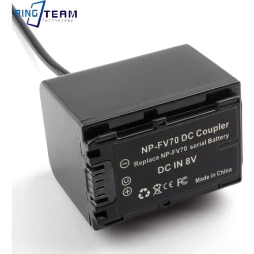 SExternal Power Supply NP-FV70 Dummy Battery D-TAP Interface Spring Iine For Sony CR-HC51E DCR-30 PXW-X70 HXR-NX30C HXR-NX70C