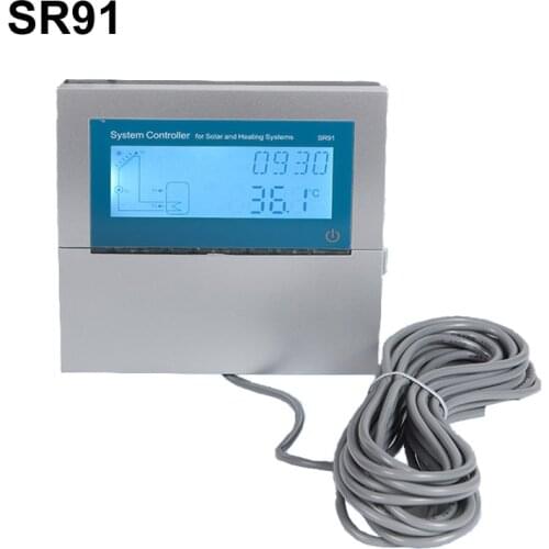 Split and pressurized solar heating system Controller SR91 Solar Auxiliary heating system control