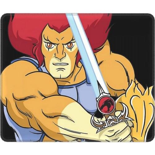 Thundercats Lion-O Kawaii Mouse Pad 80s Retro Cartoon Antislip Mouse Mats Natural Rubber PC Table Decoration Cover