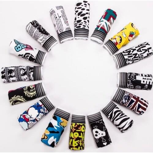 10pcs/lot 2017 Shorts Mens Best Mens Underwear Boxers Modal Boxer Men Printed Boxer Shorts Boxers Mans under wear 10 Piece