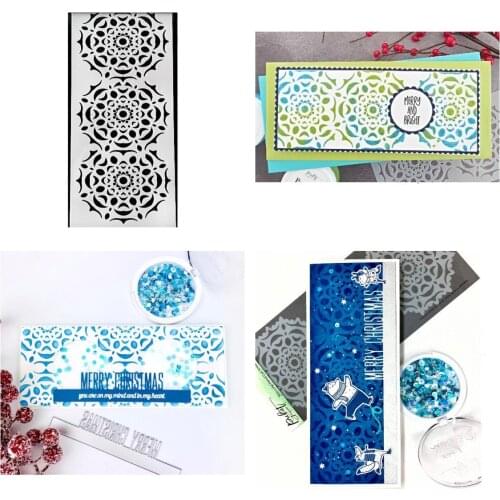 Reversed Handcut Snowflake Stencil Metal Cutting Stencils for Scrapbooking Stamp Photo Album Decorative Embossing DIY Paper Card