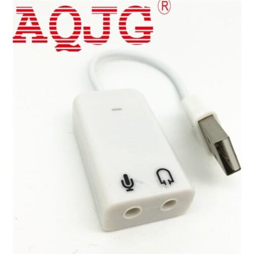 High Quality 3D USB 2.0 Virtual 7.1 Channel Audio Sound Card Adapter For Laptop PC WIN 7 Mac Drop shipping