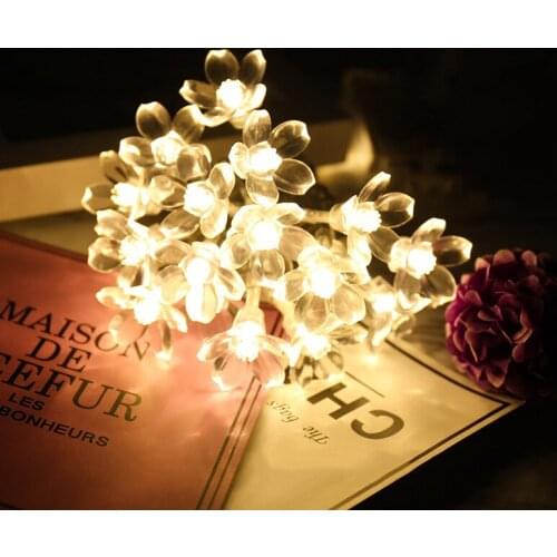 String lights LED cherry blossom lights string battery style outdoor indoor bedroom window Christmas decoration 1pcs