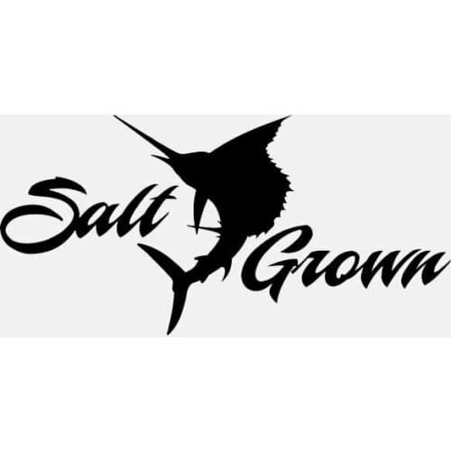 15.8CM*7.7CM Salt Grown Brand Sailfish Vinyl Car Sticker Window Decal Saltwater Fishing