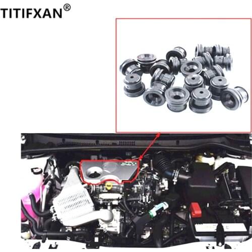 3PCS Car Engine Upholstery Cap Cover Buffer Rubber Block Gasket Cushioning Pier For Toyota VIOS Verso Corolla Fastener