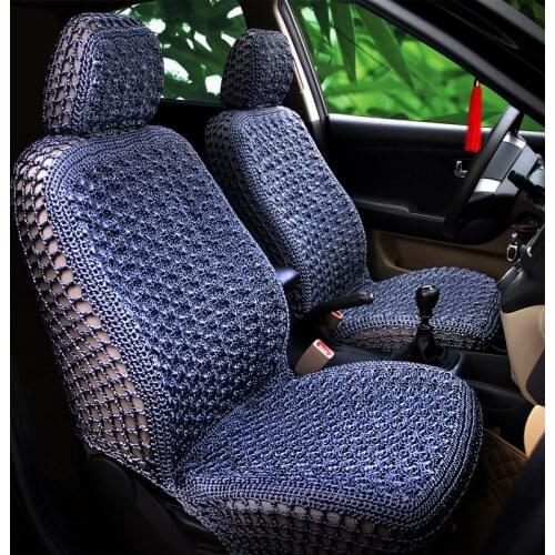 5 Car Seats Ice Silk Car Seat Mat Four Seasons Universal Antomobile Car Seat Cushion Summer Ice Silk Car Safety Seat Cover Set