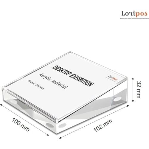 90*55mm Acrylic Picture Photo Sign Holder Clear Phone Price Display Frame