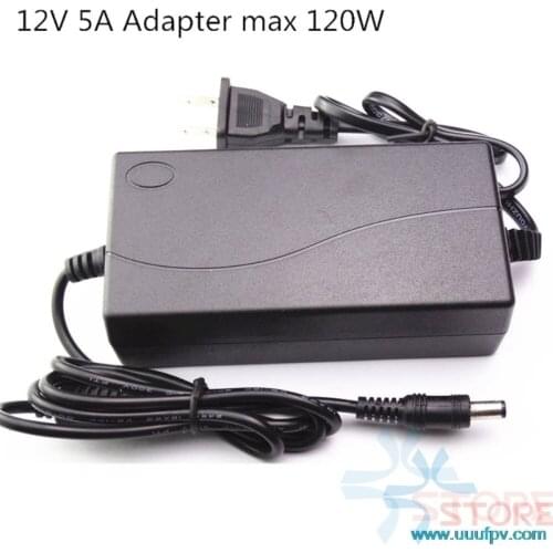 EU Plug AC Converter Adapter For DC 12V 5A Power Supply Balancer Charger for 5050/3528 LCD Monitors IMAX B6 & Laptop