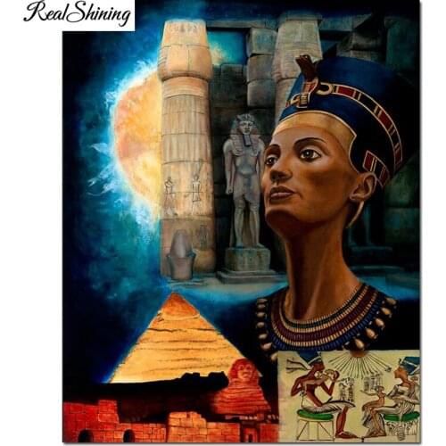 Diamond painting stitch cross Cleopatra diamond embroidery full square round drill Egypt man pattern mosaic rhinestone F177