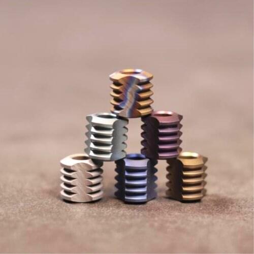 Titanium Alloy Paracord Beads E Section (Triangle) Pendant Knife Beads EDC Outdoor Beads
