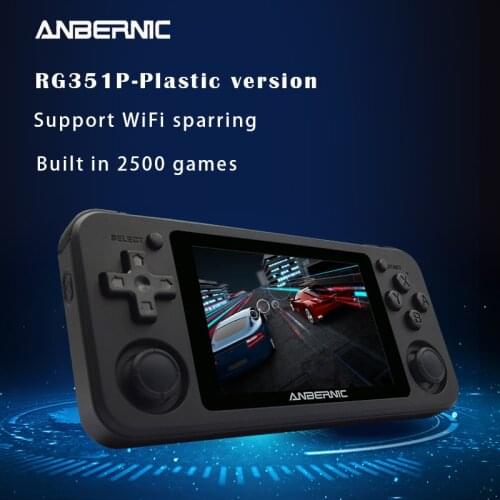 ANBERNIC New RG351P Retro Game Console Linux System 3.5 Inch Plastic Pocket Game Player Built in 2500 Games Support PS1